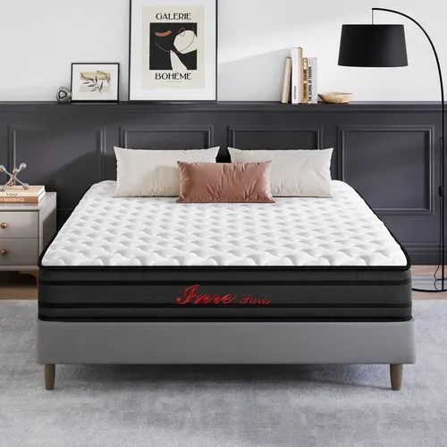 Matelas Mousse 180x200 cm INRE Epaisseur 25 cm Réversible
