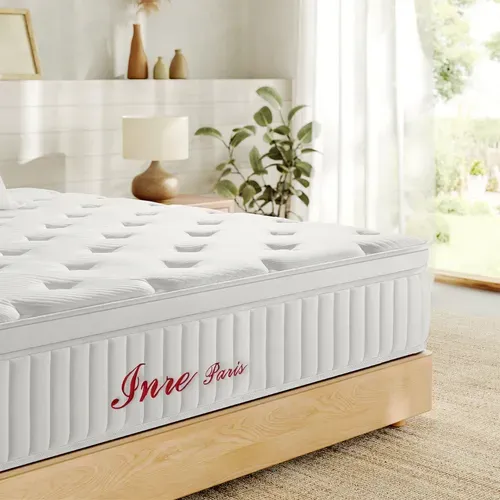Matelas Ressorts 160x200 Cm – épaisseur 30 Cm – Confort équilibré – Tissu Doux Au Toucher