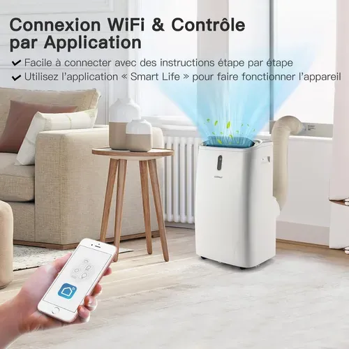 Climatiseur Mobile 5 En 1 R290 16000btu classe Energétique A