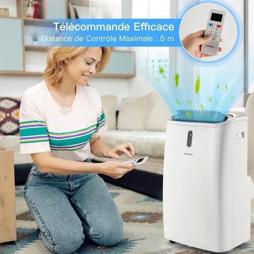 Climatiseur Mobile 5 En 1 Silencieux 14000btu, Climatiseur Portable