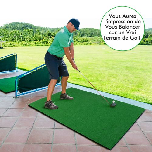 Tapis D'entraînement De Golf/tapis De Frappe De Golf, 1,5 X 1m, 2 Positions De Tee