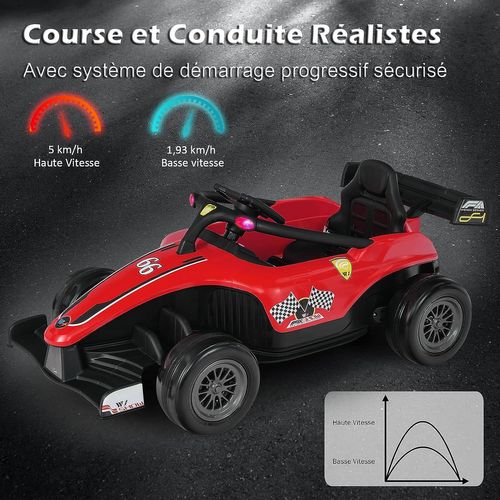 Baroni Toys Voiture électrique Pour Enfants 6V Avec Télécommande