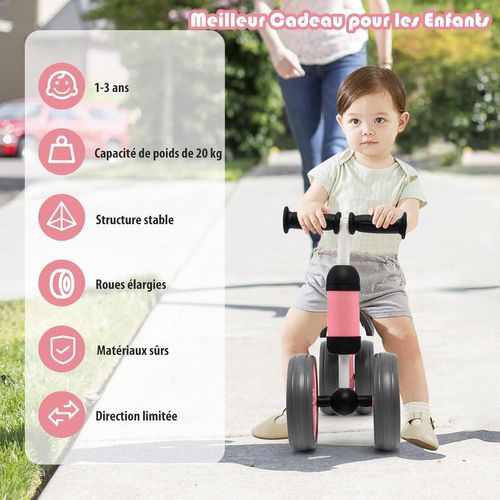 Vélo D'Équilibre Bébé AIYAPLAY - Siège Réglable 25.5-32cm - Roues EVA Increvables - 18-48 Mois