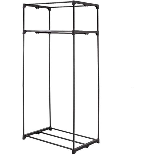 5five Armoire Penderie D'Angle Tissu Gris - Rangement Pratique Et Spacieux