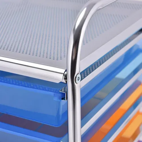 Tour De Rangement Chariot De Rangement Avec 15 Tiroirs Amovibles Avec Roulettes Pour Bureau