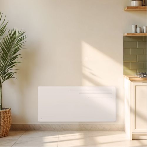 Radiateur électrique Fixe à Inertie Sèche Fonte 2000w  Motu Horizontal Blanc