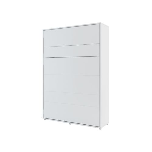 Lenart Armoire Lit Escamotable Vertical 140x200 Cm Blanc Mat Lit Rabattable Lit Mural"consus"