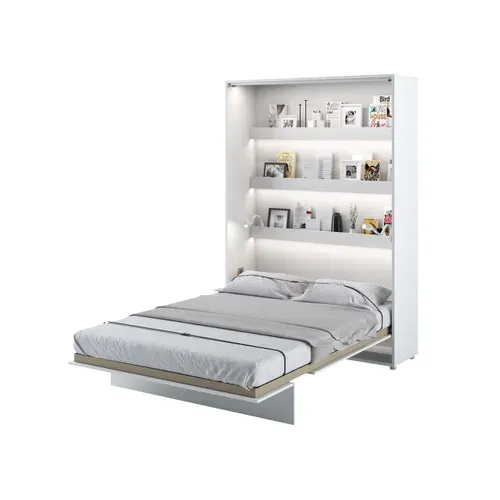Lenart Armoire Lit Escamotable Vertical 140x200 Cm Blanc Mat Lit Rabattable Lit Mural"consus"
