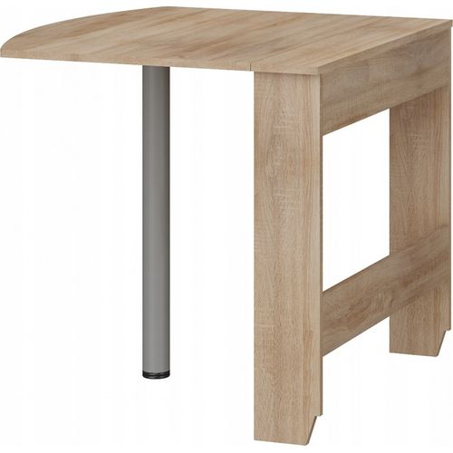 Table à Manger Semi-ovale Pliante Chêne Sonoma 81x80 Cm Modèle:homni 6 Table Pliable Papillon