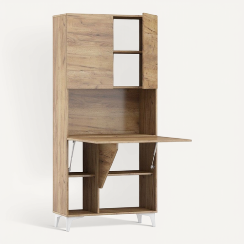 Armoire Placard Convertible En Bureau Et Table Home Office 175x80x36cm « Meggie-or Artisan»