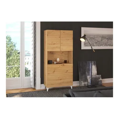 Armoire Placard Convertible En Bureau Et Table Home Office 175x80x36cm « Meggie-chêne Artisan»