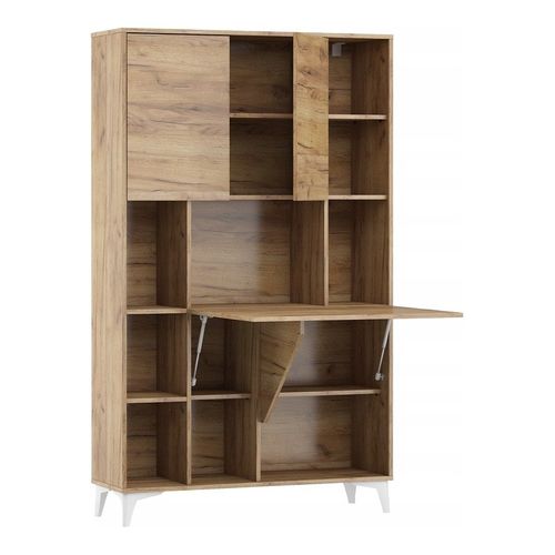 Armoire Placard Convertible En Bureau Et Table Home Office 175x105x34cm « Meggie 2-or Artisan»