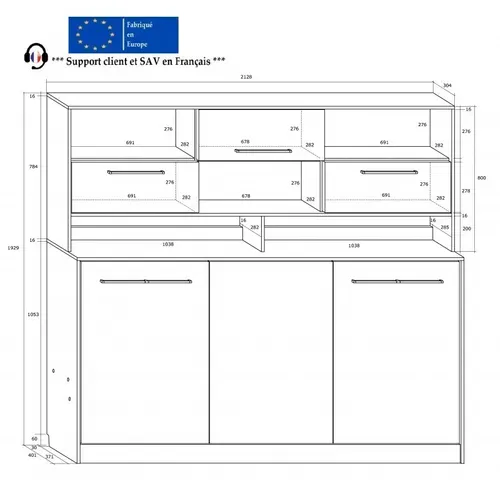 Armoire Lit Escamotable Horizontal 90x200 Avec Étagères Sonoma Blanc Lit Rabattable Lit Mural Roddy