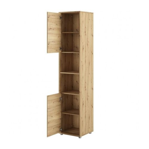 Lenart Armoire Lit Escamotable +2 Placards Vertical 120x200 Cm Chêne Artisan "consus"
