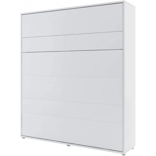 Lenart Armoire Lit Escamotable +2 Placards Tiroir Vertical 180x200 Cm Blanc Mat "consus"