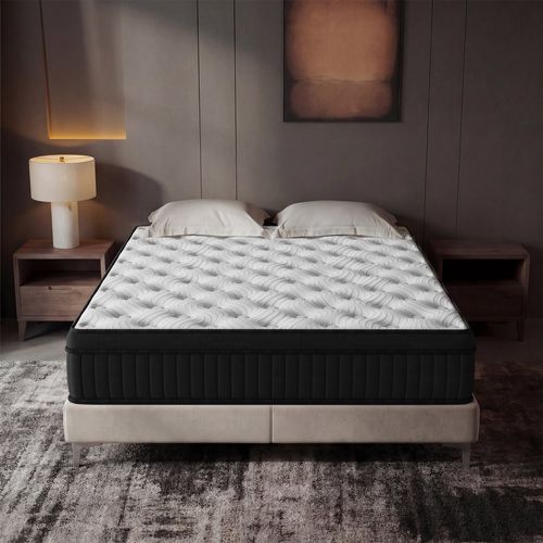 Matelas Ressorts Ensachés 140x200 Cm Accueil Mémoire De Forme épaisseur 25 Cm