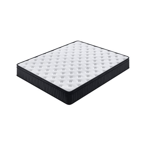 Matelas Ressorts Ensachés 140x190 Cm Somniae , Accueil Mémoire De Forme, 25 Cm D'épaisseur, Noir