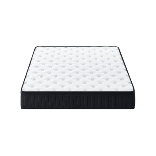 Matelas Ressorts Ensachés 140x190 Cm Somniae , Accueil Mémoire De Forme, 25 Cm D'épaisseur, Noir