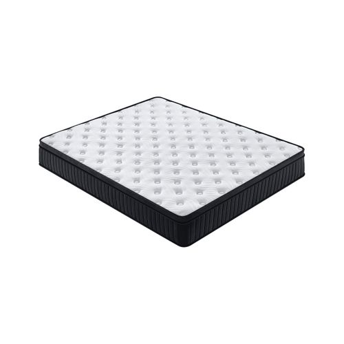 Matelas Ressorts Ensachés 140x190 Cm Somniae , Accueil Mémoire De Forme, 25 Cm D'épaisseur, Noir