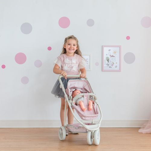 Poussette 2-en-1 Princesse à Pois Polka Dots