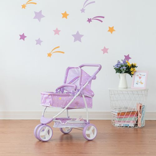 Poussette Landau Nacelle 2en1 Pour Poupée Poupon De 40-45 Cm