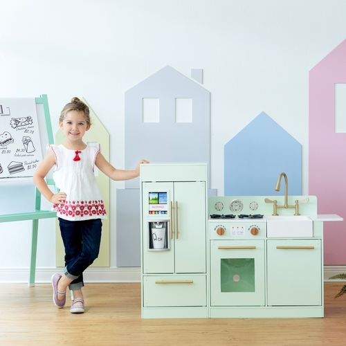 Cuisine De Jeu Enfant Dînette Machine à Glace Menthe (2 Pièces) Fille Garçon