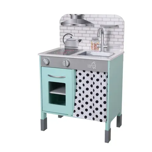 Cuisine Small Foot pour enfant rose gourmet en bois, idéale pour les petits cuisiniers dès 3 ans, jouet multifonctionnel