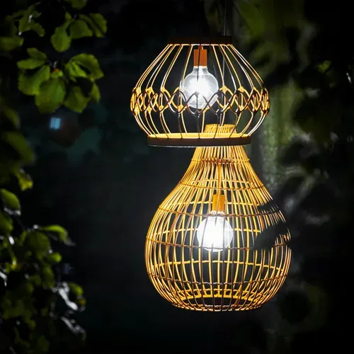 Lampe Solaire Extérieur Jardin Suspendue Lustre LED
