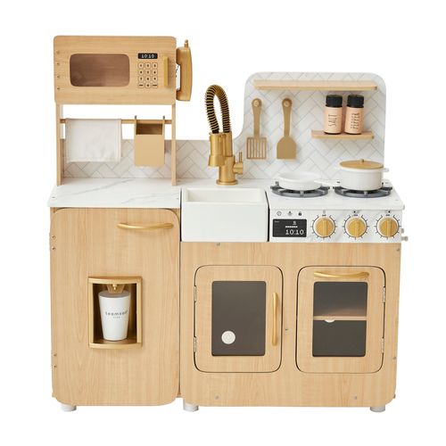 Cuisine Enfant Bois Avec Accessoires, Chêne
