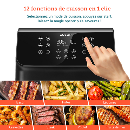 Friteuse Sans Huile Premium II Chef Edition 6.2 Litres Noir