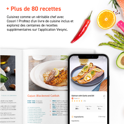 Friteuse Sans Huile Premium II Chef Edition 6.2 Litres Noir