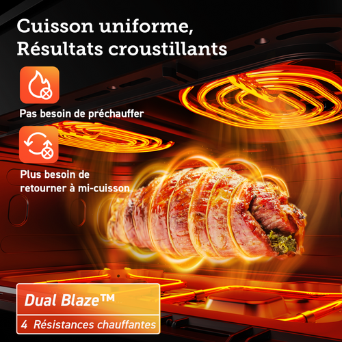Friteuse Sans Huile Double Panier Dual Blaze Twinfry™ Chef Edition Avec Une Capacité De 10l