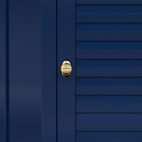 Armoire Murale Dangle Lamelles Bleu Marine