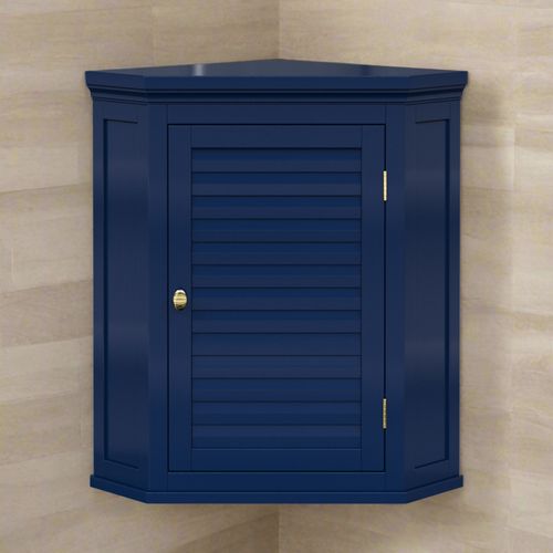 Armoire Murale Dangle Lamelles Bleu Marine