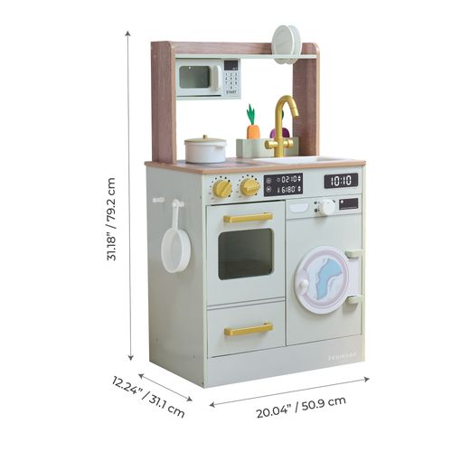 Teamson Kids, Cuisine enfant avec accessoires et crochets - Beige - Enfant - 114.99