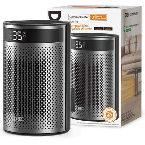 Chauffage D'appoint - Hyper-céramique - 1500 W - Atom 416 - Colonne - Noir