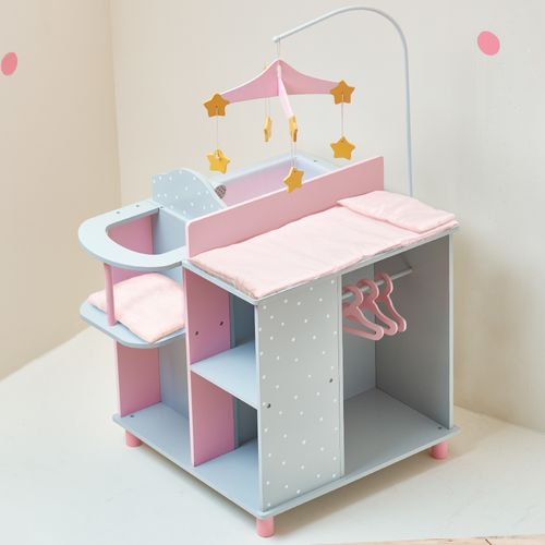 Table à Langer De Poupon Poupée En Bois Nurserie Jeux Jouet Enfant