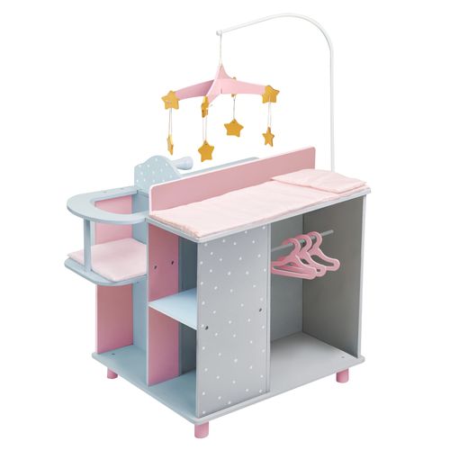 Table à Langer De Poupon Poupée En Bois Nurserie Jeux Jouet Enfant