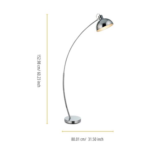 Lampadaire Arco Métal Arc Lampe De Salon Sur Pied Arc