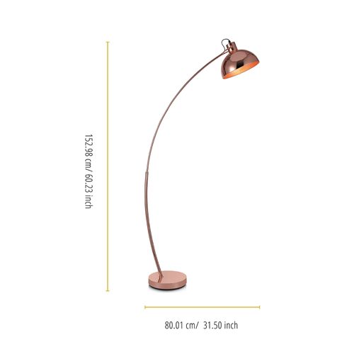 Lampadaire Arco Métal Arc Lampe De Sol Sur Pied Abat-jour