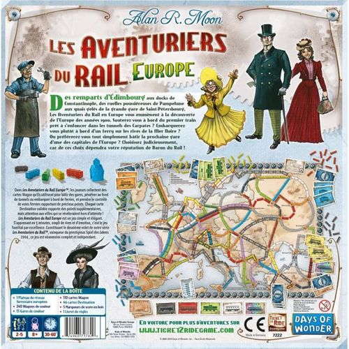 Jeu De Société Les Aventuriers Du Rail Europe Jeu De Société