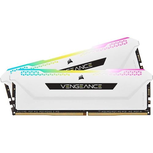 Mémoire PC Ddr4 - Vengeance Rgb Pro Sl 32go (2x16go) - 3200mhz - Cas 16 - White