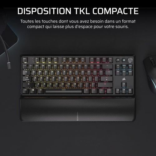 Clavier Gaming - K70 Core Tkl Wireless - Rgb, Switchs Mlx Red V2