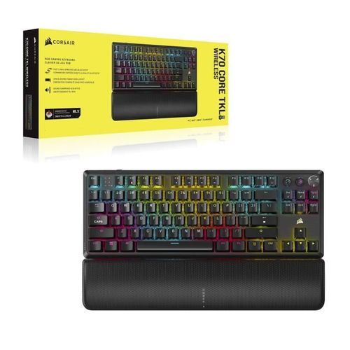 Clavier Gaming - K70 Pro Tkl - Interrupteurs Mgx Hyperdrive - Rétroéclairage Rgb - Azerty