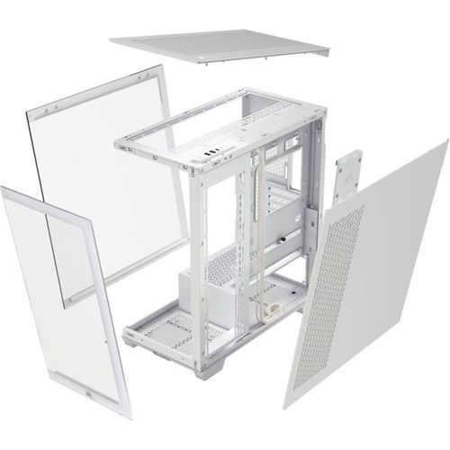 Boîtier PC Mid-tower 3500x Blanc — Verre Trempé, E-atx, USB‑c, 2x USB3