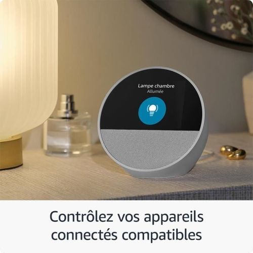 Réveil Connecté - Echo Spot - Écran 2,83 - Son De Qualité - Contrôle Vocal
