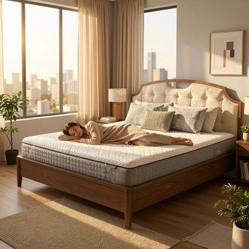 Surmatelas 140x190 Cm Nov, épaisseur 5 Cm Avec Mousse Mémoire De Forme En Gel