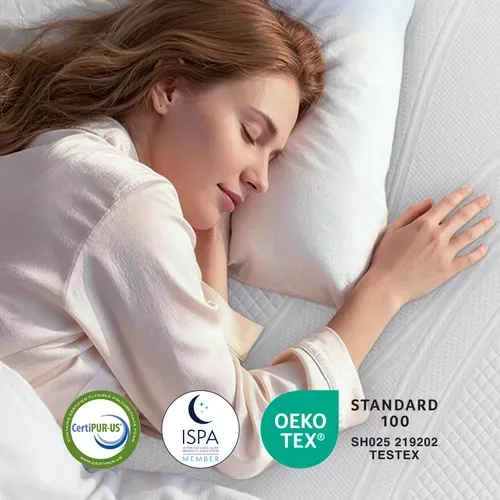 Surmatelas 120x190 Cm Nov, épaisseur 7.5 Cm Avec Mousse Mémoire De Forme En Gel