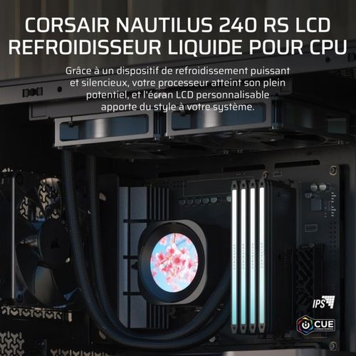 Watercooling Aio 240 Mm Avec Écran Ips 5,3 Cm