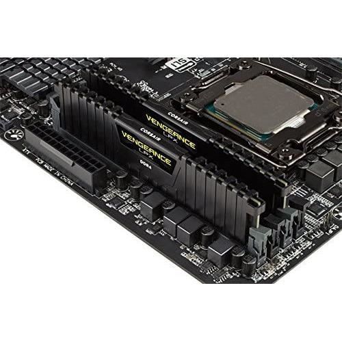 Mémoire PC Vengence Lpx - Ddr4 - Kit 16go (2 X 8go) - 2400 Mhz - C14 - Noir - Cmk16gx4m2a2400c14